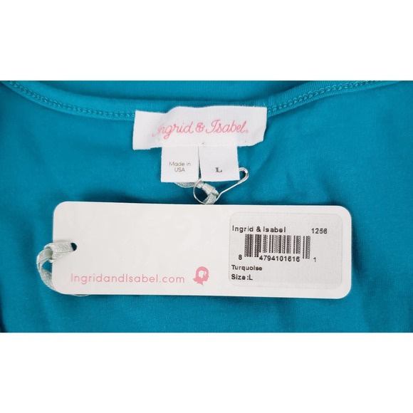 Ingrid & Isabel Turquoise Maternity Tank Dress ~ Large ~ NWT / New with Tags - Picture 8 of 10